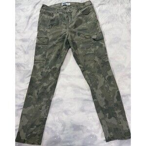 Old Navy Rockstar Super Skinny Cargo Pants Womens Size 14 Green Camo High Rise S